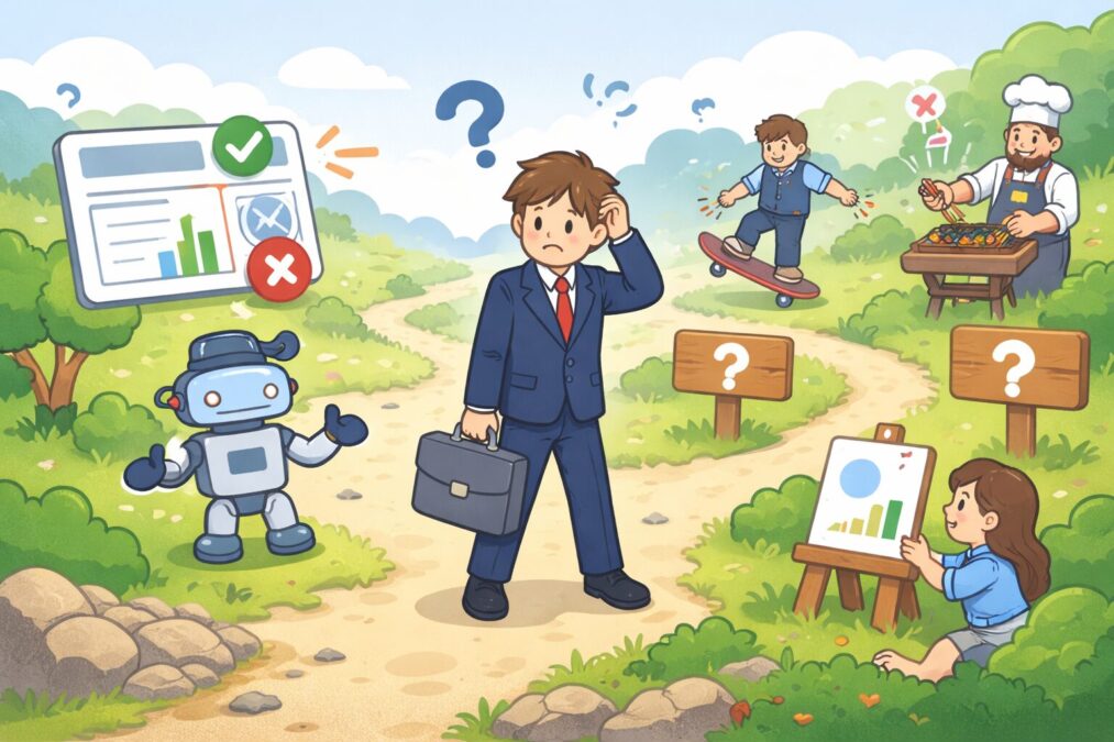 型が通用しにくい