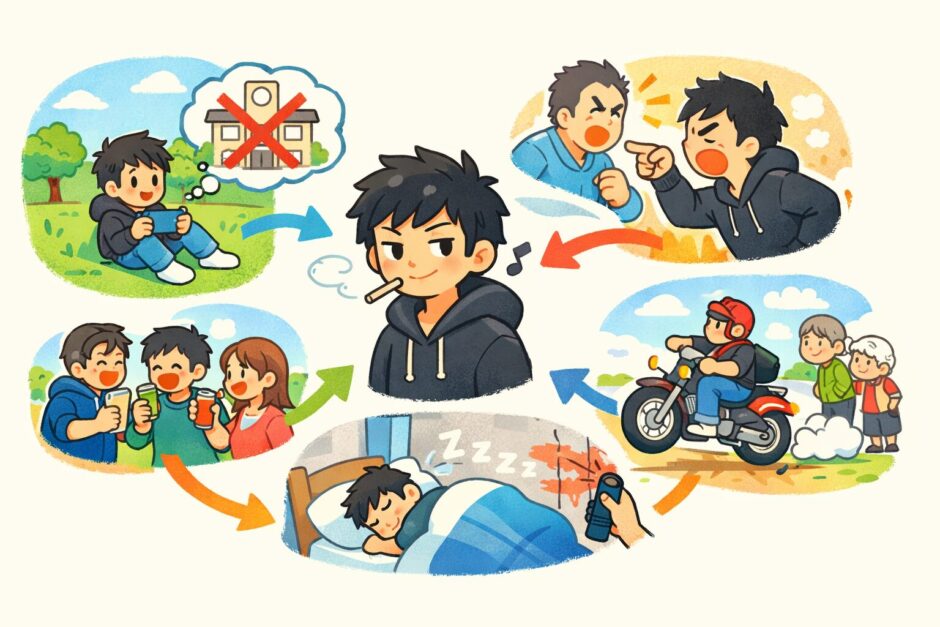 中卒のイメージ