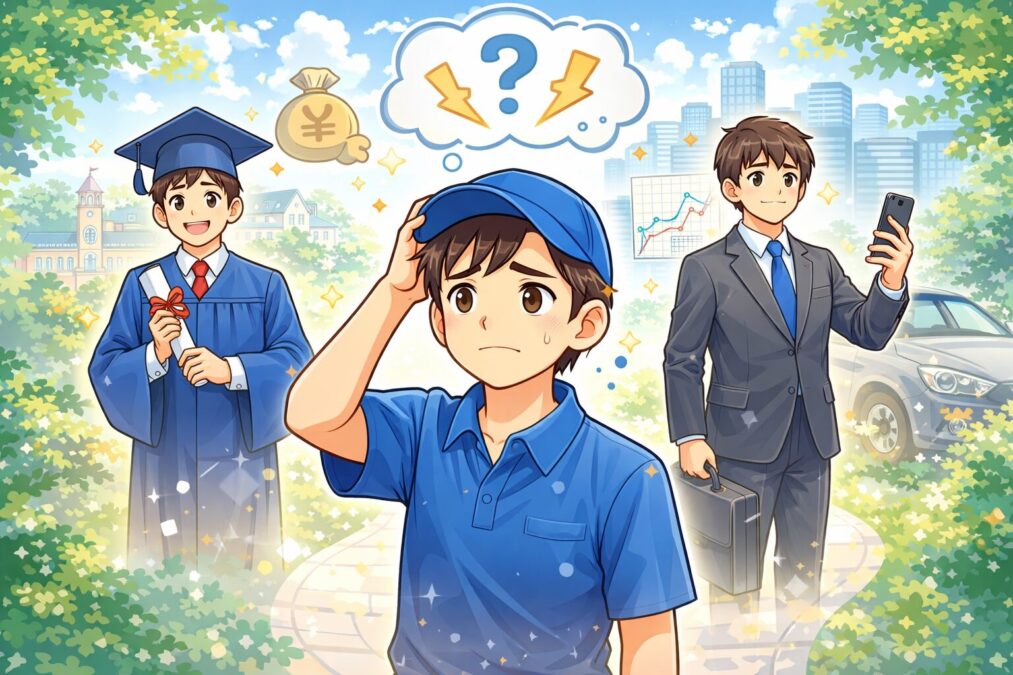 比べると不安になる