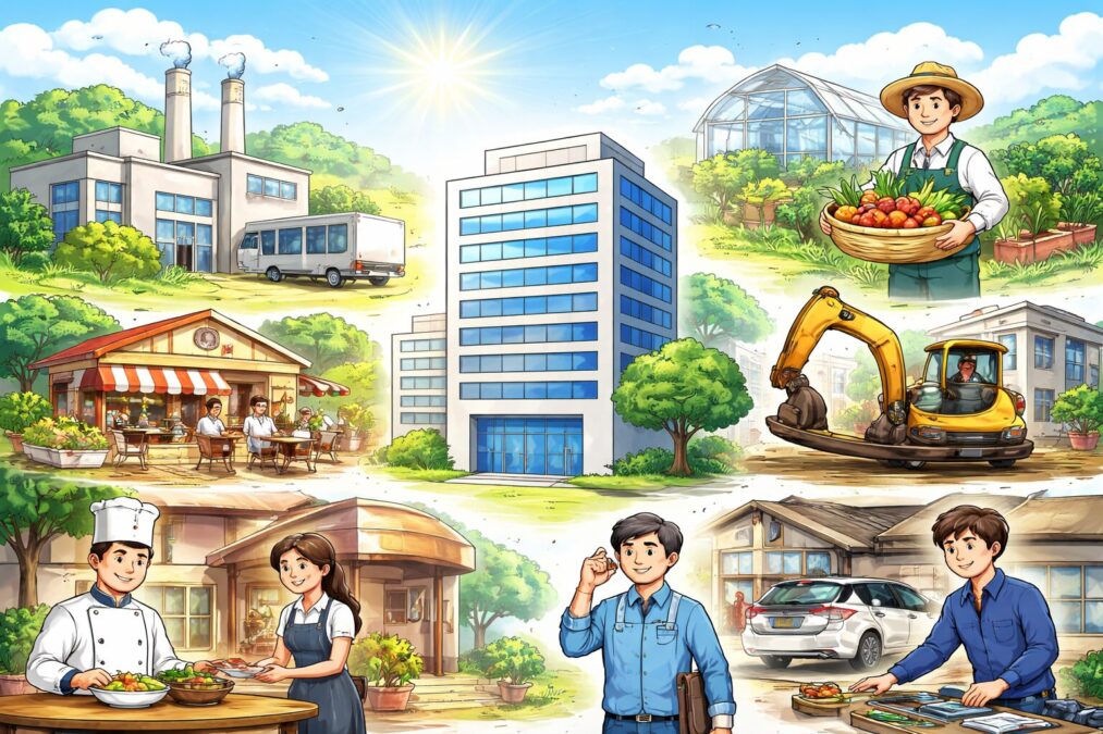 いろんな会社がある