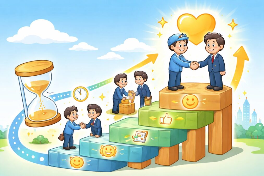 信頼は時間で積みあがる