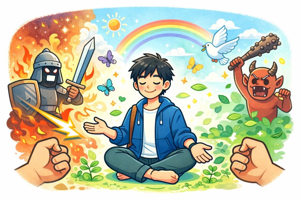 無理に戦わない